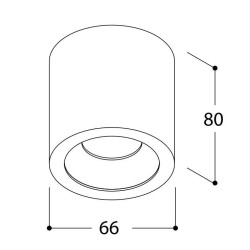 TAL FUNNEL ON SPLASH CI MAINS DIMM ceiling lamp