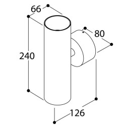 TAL FUNNEL WALL DOUBLE GU10 wall lamp