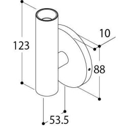 TAL HABANA SINGLE BEAM BASE WC wall lamp