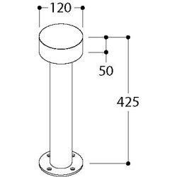 TAL HEDGE 400 CI garden pole