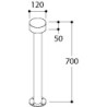 TAL HEDGE 700 CI garden pole