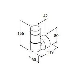 TAL HEKOWA SINGLE BEAM BEACON MAINS DIMM CI wall lamp