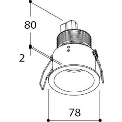 TAL HELAX HALOLED OUT TORSION  recessed spot