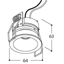 TAL HELAX SML LUX M TORSION IP65 - BEACH recessed spot