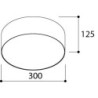 TAL HUBBLE 300 Surface Mounted ceiling lamp