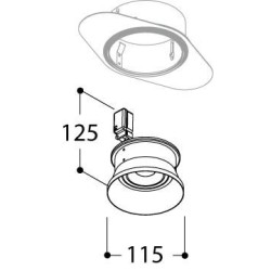 TAL INTANA BEAUFORT recessed spot