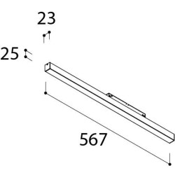 TAL MAGNETIC LED 48V L567  OPAL track lighting