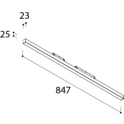 TAL MAGNETIC LED 48V L847 OPAL track lighting