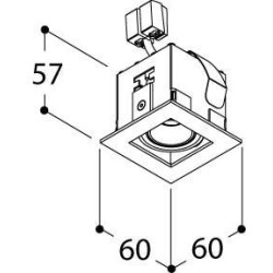 TAL MICRO TOMMY 1 LEAF recessed spot