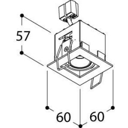 TAL MICRO TOMMY 1 TORSION recessed spot