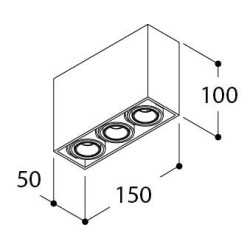 TAL MICRO TOMMY 3 CEILING CI MAINS DIMM ceiling lamp