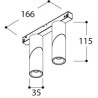 TAL MICROSCOOP TRACK 48V DOUBLE track lighting