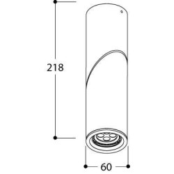 TAL MINI SCOOP GU10 ceiling lamp