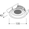 TAL ORBITAL IP65 LEAF - THROUGH FLOW LOOK - recessed spot