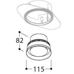 TAL ORBITAL IP65 TRIMLESS - FLOW CONTROL - recessed spot