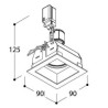 TAL QUAD 1 GU10 TORSION recessed spot