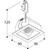TAL QUAD 1 MOVING GU10 recessed spot
