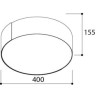 TAL ROLLO 400 Surface Mounted ceiling lamp