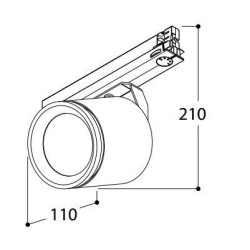 TAL SIGMA NXT  INCL HEAD 60° TILTING track lighting