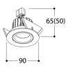 TAL SOLID ROUND HALOLED ceiling lamp