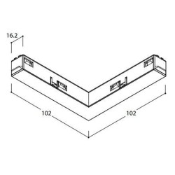 TAL TRACK 48V - CORNER COUPLER 