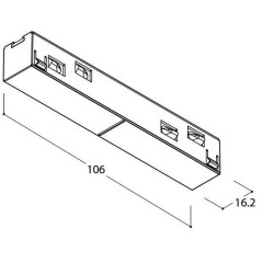 TAL TRACK 48V - STRAIGHT COUPLER
