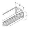 TAL TRACK 48V SURFACE - 1000MM 