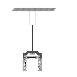 TAL TRACK 48V SURFACE - PENDANT CLIP + SUSP STEEL WIRE 2.25m