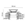 TAL TRACK 48V TRIMLESS - 1000MM 