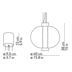 Kundalini Bolha suspension lamp