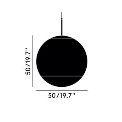 Mirror ball pendant 50cm technisch