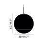 Mirror ball pendant 50cm technisch
