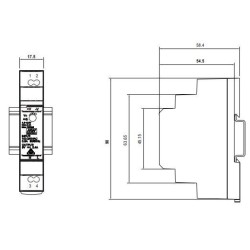 Integratech LED voeding 24VDC 15W DIN-rail