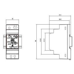 Integratech LED voeding 24VDC 30W DIN-rail
