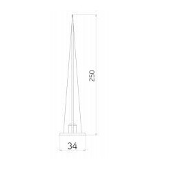 Integratech Grondpin voor Evolve floodlight 25cm