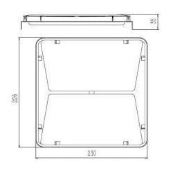 Integratech Flap voor Evolve projector 48W