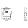 Integratech LED floodlight QT 10W