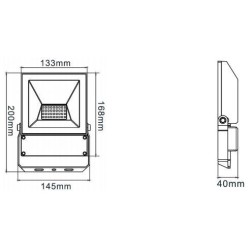 Integratech LED floodlight QT 20W