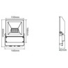 Integratech LED floodlight QT 20W