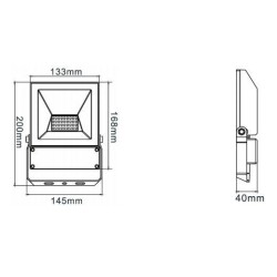 Integratech LED floodlight QT 20W PIR
