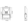 Integratech LED floodlight QT 50W