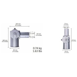 Integratech Streetlight mini adapter 90° richtbaar
