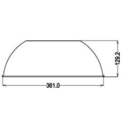 Integratech reflector 60° klokarmatuur PHB 75/100W