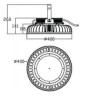 Integratech Klokarmatuur PHB 240W IP65 dimbaar 1-10V