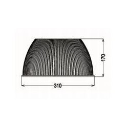 Integratech Prisma PC reflector 90° voor PHBP 100/150W