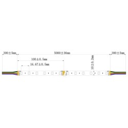 Integratech LED strip 60LED/m SMD5050 24V IP67 RGB 5m