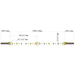 Integratech LED strip 60LED/m 5050 24V IP20 RGB+W 5m