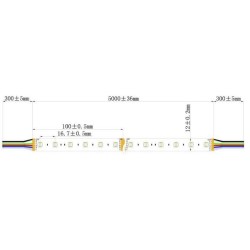 Integratech LED strip 60LED/m 5050 24V IP20 RGB+W+WW 5m