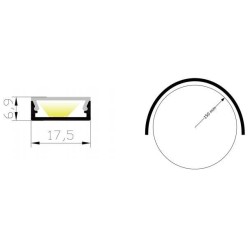 Integratech Plooibaar LED profiel SLB18 Complete kit