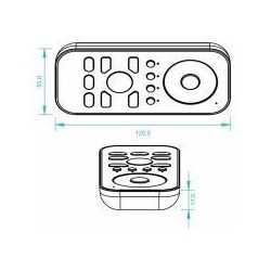 Integratech Extra RF handzender voor DIM-CW kit